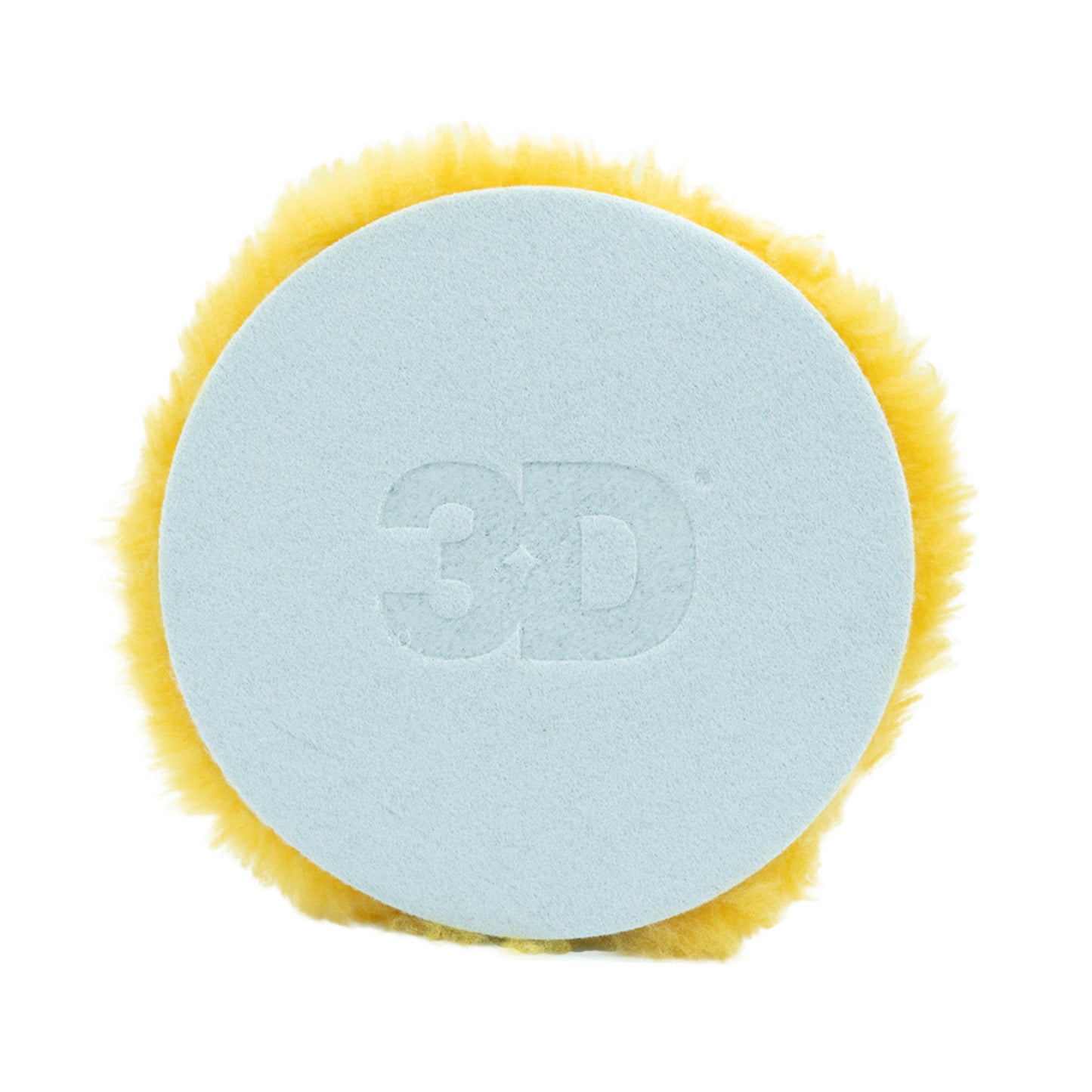 3D ACA 8" Yellow X-Cut 100% Lambswool Pad K-XW8