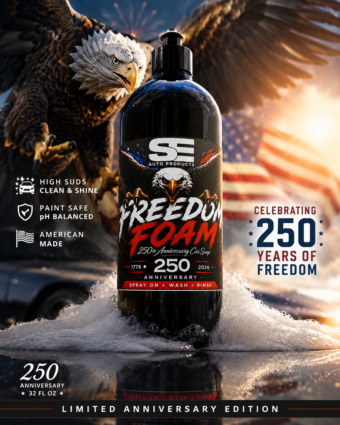 Freedom Foam 250th Anniversary Car Soap