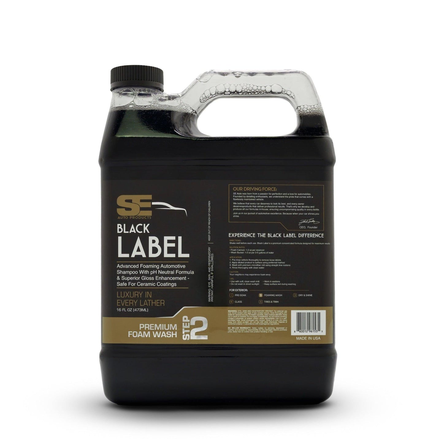 Black Label Premium Wash & Wash Soap Gallon