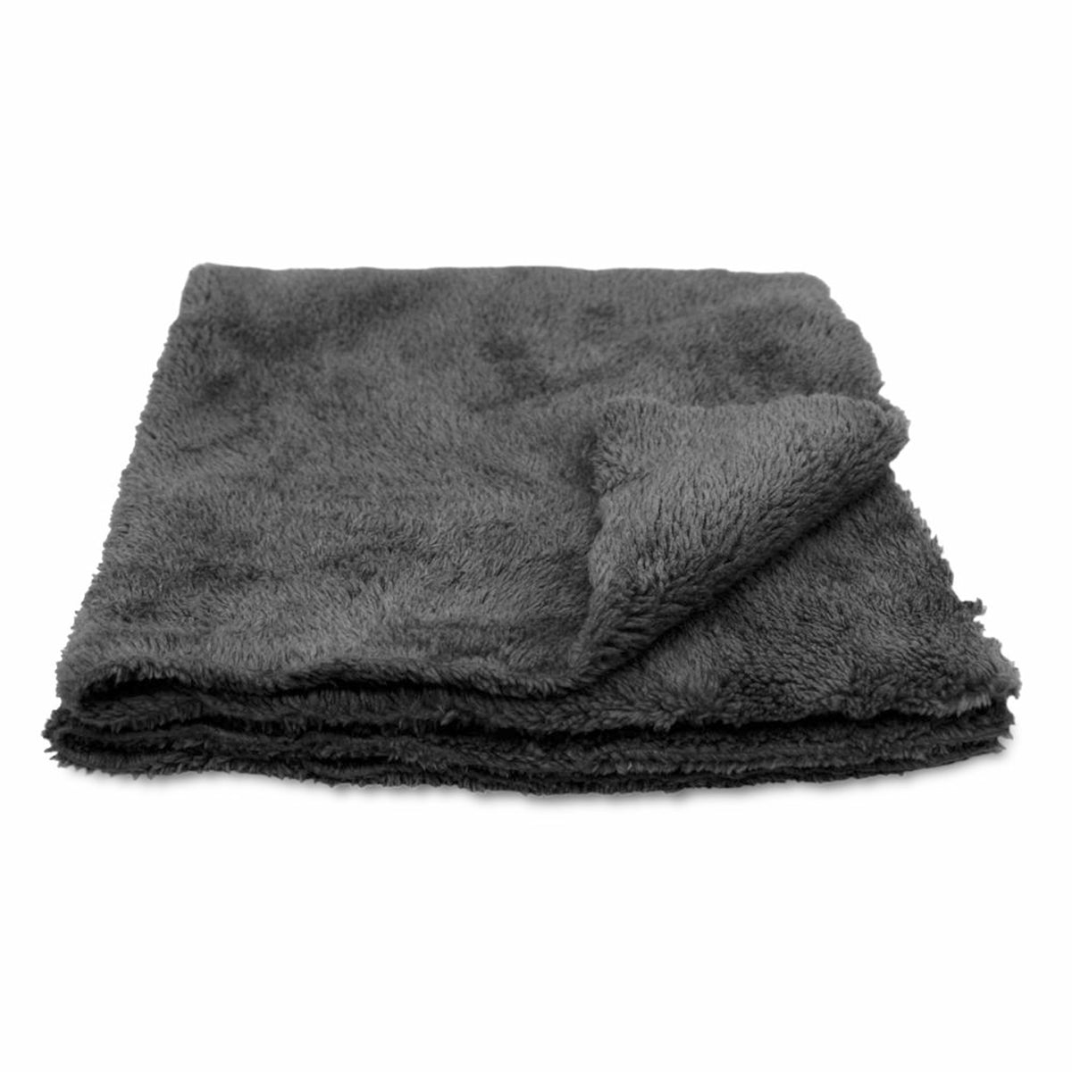Ultra Plush 16x16 Black Edgeless Microfiber