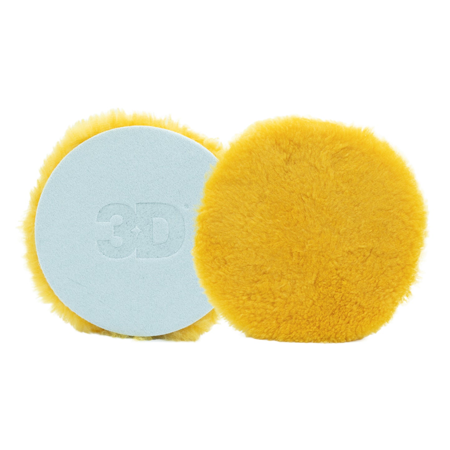 3D ACA 8" Yellow X-Cut 100% Lambswool Pad K-XW8