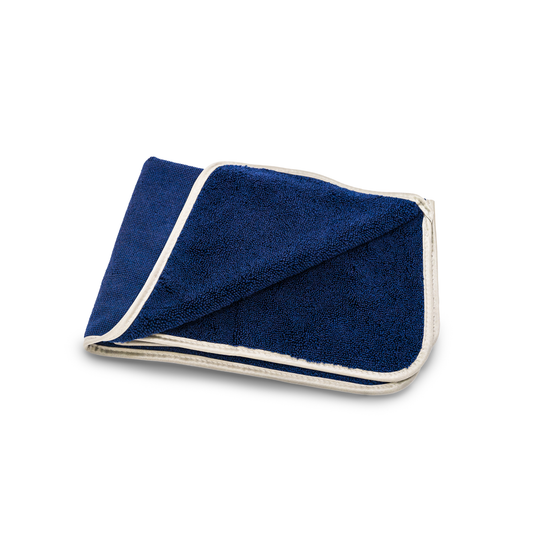Platinum Navy Large Microfiber Towel
